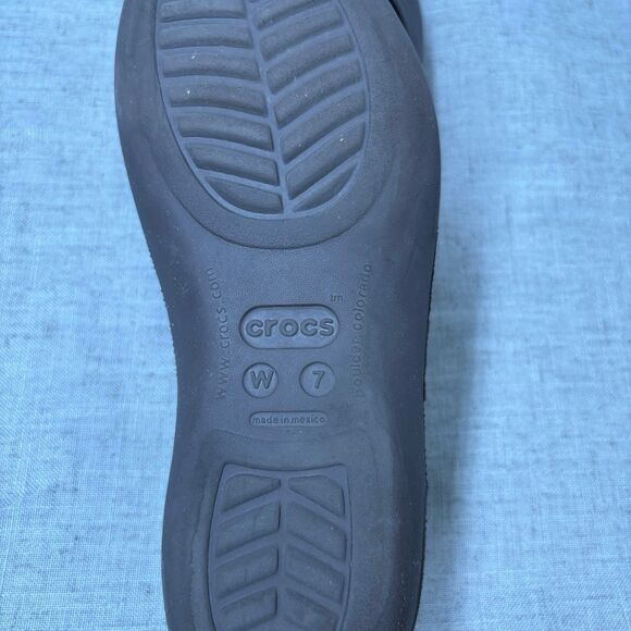 Crocs Olivia Gem Slingback Flats Brown Slip On Women’s Size‎ 7 - Picture 8 of 10